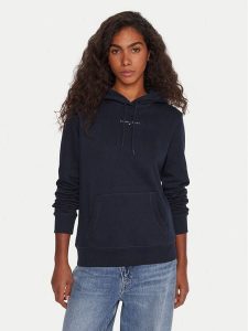 Tommy Jeans Bluza Linear DW0DW21963 Granatowy Regular Fit. Niebieskie bluzy Tommy Jeans, xl, bez wzorów, z bawełny, bez kaptura. Za 299,99 zł.