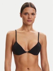 Calvin Klein Swimwear Góra od bikini LV00Q61239 Czarny. Czarne bikini Calvin Klein Swimwear, bez wzorów, z syntetyku. Za 289,99 zł.