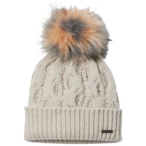 Czapka damska Boundless Days Cable Knit Pom Beanie. Brązowe czapki Columbia, bez wzorów, z poliesteru, sportowe. Za 139,99 zł.