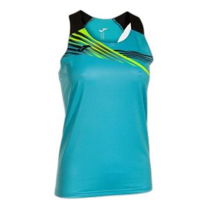 Tank top Joma Elite X. Czarne topy JOMA, bez wzorów, bez kołnierzyka, bez ramiączek. W wyprzedaży za 121,95 zł.