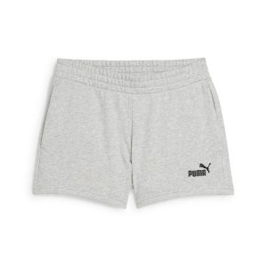 Damskie szorty z małym logo No. 1 ESS 4'' PUMA Light Gray Heather. Czarne szorty Puma, bez wzorów, eleganckie. Za 109,00 zł.