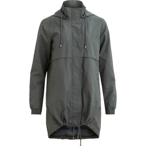 Parka "Ano" w kolorze szarym. Szare płaszcze marki Vila & Co., prążkowane. W wyprzedaży za 217,95 zł.