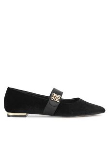 Nine West Baleriny 8168-1 Czarny. Czarne balerinki Nine West, bez wzorów, z materiału, bez obcasa, bez zapięcia. Za 219,99 zł.