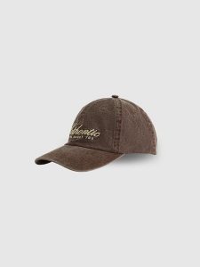 4F Czapka z daszkiem strapback damska - brązowa XS/S (56cm). Brązowe czapki 4f, bez wzorów, z bawełny, sportowe. Za 69,99 zł.