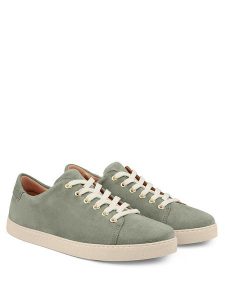 LaShoe Skórzane sneakersy w kolorze khaki rozmiar: 39. Brązowe trampki LaShoe, bez wzorów, ze skóry, bez zapięcia. Za 239,95 zł.