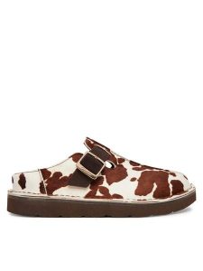 Clarks Klapki Solsbury Mule. 26186592 Brązowy. Brązowe klapki Clarks, bez wzorów, ze skóry, bez obcasa. Za 469,99 zł.