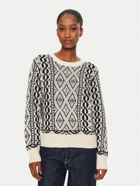 JOOP! Sweter 58 JW244KN329 30043966 Écru Regular Fit. Swetry klasyczne JOOP!, z wełny, bez kołnierzyka. Za 429,99 zł.