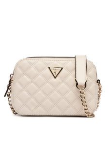 Guess Torebka HWQG96 73140 Kremowy. Białe torebki klasyczne Guess, z aplikacjami, ze skóry, bez dodatków. Za 549,99 zł.