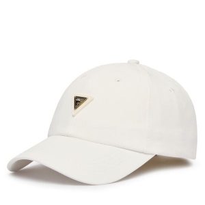 Czapka z daszkiem Guess. Białe czapki Guess, z aplikacjami. Za 139,99 zł.