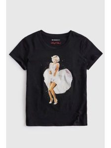 Guess T-Shirt 182715 Czarny Classic Fit. Czarne t-shirty Guess, s, z aplikacjami, bez kołnierzyka, bez ramiączek. Za 214,99 zł.
