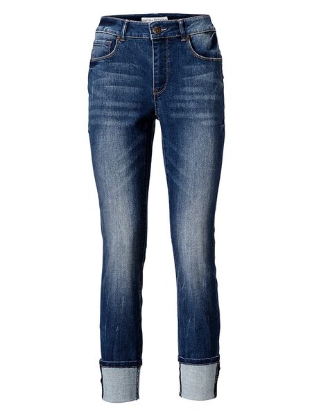 Heine Dżinsy - Slim fit - w kolorze niebieskim rozmiar: 46. Niebieskie jeansy Heine, bez wzorów. Za 113,63 zł.