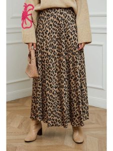 L'armoire de Suzette Spódnica w kolorze jasnobrązowo-czarnym rozmiar: 38/40. Brązowe spódnice L'armoire de Suzette, l, bez wzorów, z wiskozy, klasyczne, maxi. Za 161,45 zł.