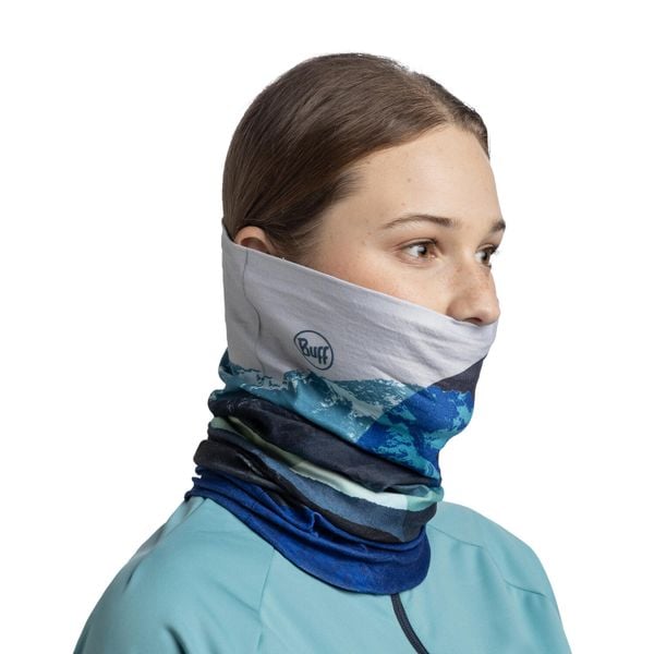 Chusta wielofunkcyjna Thermonet. Niebieskie apaszki i chusty Buff, bez wzorów, z elastanu. Za 102,55 zł.
