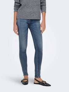 ONLY Dżinsy - Slim fit - w kolorze niebieskim rozmiar: W31/L32. Niebieskie jeansy ONLY, z aplikacjami, z podwyższonym stanem. Za 101,47 zł.
