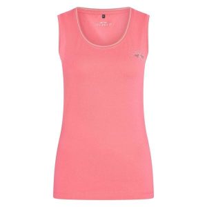 Damski tank top HV Polo Classic. Czerwone topy HV POLO, bez wzorów, eleganckie, bez kołnierzyka, bez ramiączek. Za 197,50 zł.