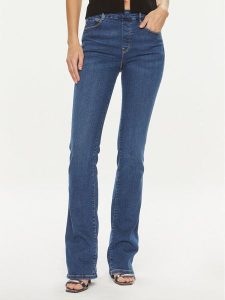 Guess Jeansy W4GA58 D5BR0 Granatowy Bootcut Fit. Niebieskie jeansy Guess, z aplikacjami, z bawełny. Za 369,99 zł.