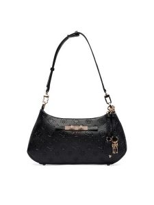 Guess Torebka Carmella HWPD22 25180 Czarny. Czarne torebki klasyczne Guess, z aplikacjami, ze skóry, bez dodatków. Za 544,99 zł.