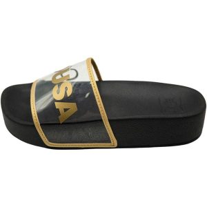 Klapki DC Shoes Dc Slide Platform Se, Kobiety. Czarne klapki DC Shoes, bez wzorów, bez obcasa. Za 148,25 zł.