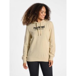 Sweat bluza z kapturem dla kobiet Hummel Booster. Brązowe bluzy Hummel, bez wzorów, z kapturem. W wyprzedaży za 216,50 zł.