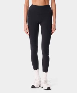 Legginsy crossback na pilates dla kobiet Carpatree Balletcore. Czarne legginsy Carpatree, bez wzorów, z dzianiny, z podwyższonym stanem. Za 146,99 zł.