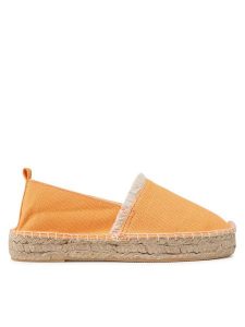 Jenny Fairy Espadryle H050721-XX Pomarańczowy. Brązowe espadryle Jenny Fairy, bez wzorów, z materiału, bez obcasa. Za 129,99 zł.