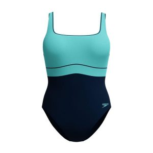 Strój kąpielowy damski Speedo Womens Contour Eclipse. Niebieskie stroje jednoczęściowe Speedo, bez wzorów. W wyprzedaży za 299,00 zł.