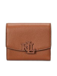 LAUREN RALPH LAUREN Portfel 432966782002 Brązowy. Brązowe portfele Lauren Ralph Lauren, bez wzorów, ze skóry. Za 399,99 zł.
