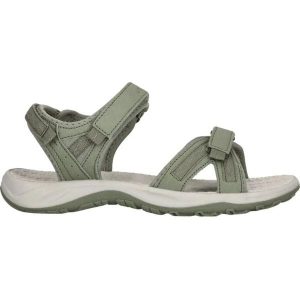 Sandały damskie Whistler Kali. Zielone buty trekkingowe WHISTLER, bez wzorów, bez obcasa, bez zapięcia. Za 255,00 zł.