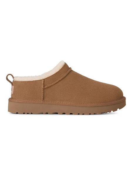 UGG Skórzane botki w kolorze jasnobrązowym rozmiar: 37. Brązowe botki Ugg, bez wzorów, bez obcasa, bez zapięcia. Za 543,90 zł.