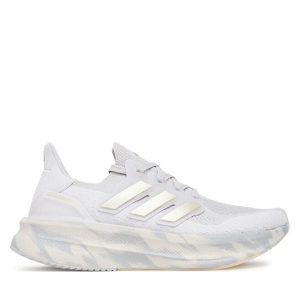 Buty do biegania adidas. Szare buty sportowe ADIDAS, bez wzorów, bez zapięcia, do biegania. Za 464,99 zł.