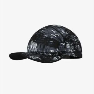 Czapka z daszkiem dla dorosłych Buff 5 Panel Go Cap. Czarne czapki Buff, bez wzorów, z elastanu, sportowe. Za 148,30 zł.