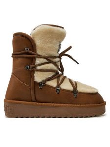 D.Franklin Śniegowce Nordic Trk Fur DFSH370005 Brązowy. Brązowe buty zimowe D.Franklin, z materiału, bez obcasa, bez zapięcia. Za 369,99 zł.