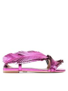 Baldowski Sandały D01988-621-092 Różowy. Czerwone sandały Baldowski, bez wzorów, ze skóry, bez obcasa, na płaskiej podeszwie, bez zapięcia. Za 529,99 zł.