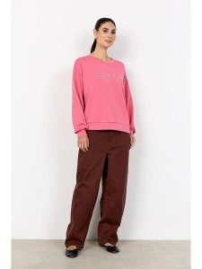 Soyaconcept Bluza "Banu" w kolorze różowym rozmiar: L. Różowe bluzy Soyaconcept, l, bez wzorów, bez kaptura. Za 109,52 zł.