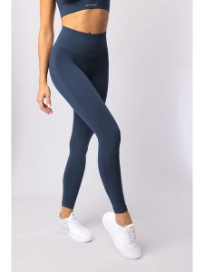 Spaio Legginsy sportowe "Flex 2.0" w kolorze granatowym rozmiar: XS. Niebieskie legginsy Spaio, xs, bez wzorów, z materiału, z podwyższonym stanem, outdoorowe. Za 165,99 zł.