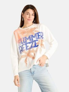 LIEBLINGSSTÜCK Bluza w kolorze kremowym rozmiar: 4XL. Brązowe bluzy LIEBLINGSSTÜCK, xl, bez wzorów, bez kaptura. Za 189,95 zł.