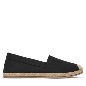 Espadryle JENNY. Czarne espadryle Jenny, bez wzorów, bez obcasa. Za 69,99 zł.