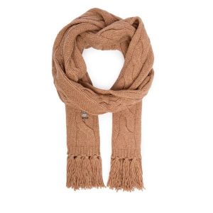 Szalik Polo Ralph Lauren. Brązowe szaliki Polo Ralph Lauren, bez wzorów. Za 409,99 zł.