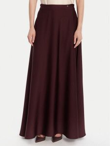 Rinascimento Spódnica trapezowa CFC0125080003 Bordowy Regular Fit. Czerwone spódnice Rinascimento, xl, bez wzorów, z syntetyku. Za 409,99 zł.