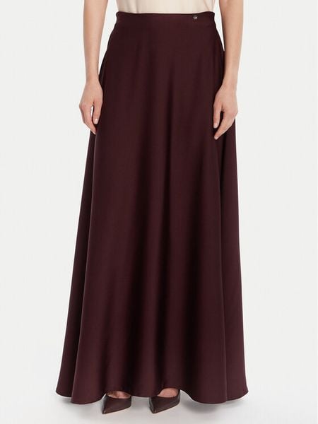 Rinascimento Spódnica trapezowa CFC0125080003 Bordowy Regular Fit. Czerwone spódnice Rinascimento, xl, bez wzorów, z syntetyku. Za 409,99 zł.