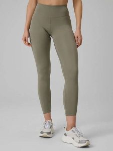 4F Legginsy sportowe w kolorze khaki rozmiar: XS. Brązowe legginsy 4f, bez wzorów, z materiału, z podwyższonym stanem. Za 75,34 zł.