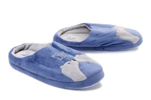 AXIM 7P24075 niebieski, kapcie damskie. Niebieskie kapcie Axim, bez wzorów. Za 20,99 zł.