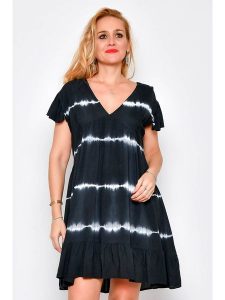 Tarifa Sukienka w kolorze granatowym rozmiar: M. Niebieskie sukienki Tarifa, na co dzień, m, bez wzorów, z wiskozy, bez kołnierzyka, bez ramiączek, midi, proste. Za 43,99 zł.