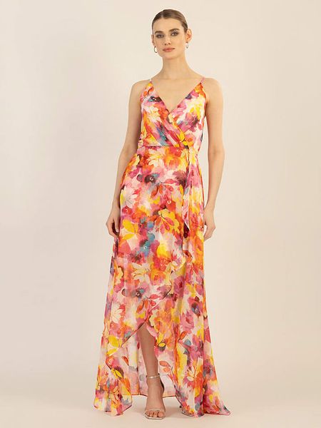 APART Sukienka w kolorze różowo-żółtym rozmiar: 36. Różowe sukienki Apart, bez wzorów, bez kołnierzyka, bez ramiączek, maxi. Za 270,39 zł.