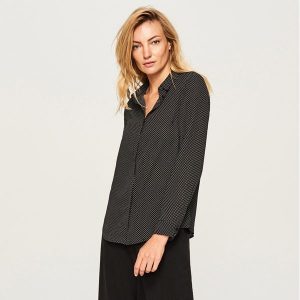 Koszula w kropki - Czarny. Koszule marki Reserved. W wyprzedaży za 49,99 zł.