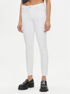 Calvin Klein Jeans Jeansy J20J222778 Biały Skinny Fit. Białe jeansy Calvin Klein Jeans, bez wzorów, z bawełny. Za 329,99 zł.