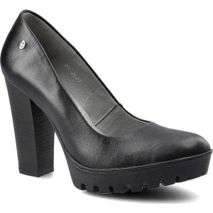 Czarne Czółenka Maciejka Damskie Buty Na Obcasie. Czarne czółenka Maciejka, z aplikacjami, ze skóry, bez obcasa, na obcasie, bez zapięcia. Za 309,00 zł.