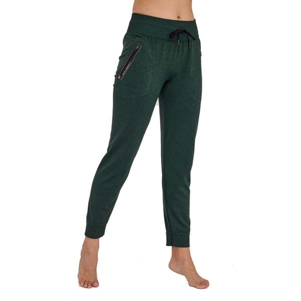 Spodnie dresowe termoaktywne damskie Brubeck Fusion. Zielone spodnie dresowe Brubeck, na lato, bez wzorów, z dresówki. Za 169,00 zł.