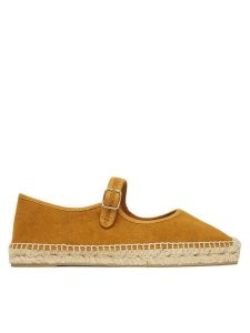 Castañer Espadryle Padua/002 025755 Brązowy. Brązowe espadryle Castañer, bez wzorów, z materiału, bez obcasa. Za 369,99 zł.