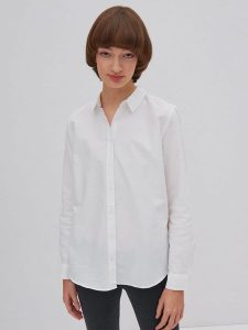 BIG STAR Koszula w kolorze białym rozmiar: S. Białe koszule Big Star, s, bez wzorów, z bawełny, bez kołnierzyka, bez ramiączek. Za 99,99 zł.